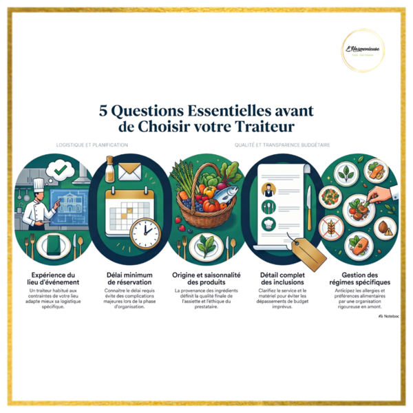 Avant de signer un devis traiteur, il y a 5 questions à poser.